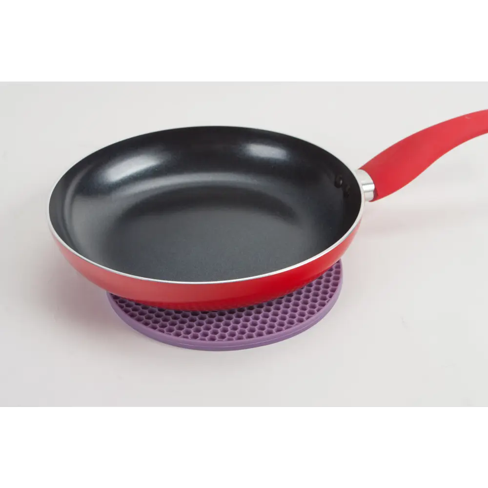 Прихватка/подставка под горячее 18x18x0.75 см силикон цвет слива Santreyd STLM-2135828 - Вид №2