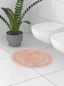 93407249 Коврик для ванной комнаты M000143 50х60 см цвет розовый Эмбосс STLM-0546735 LUCKY