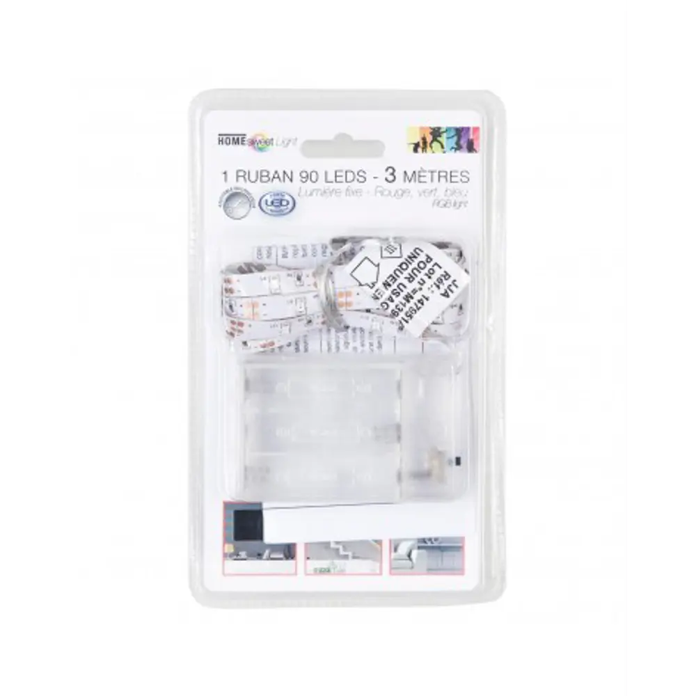 Светодиодная лента 90 диодов 3 м RGB, на батарейках 82021584 STLM-2045172 Santreyd  - Вид №2