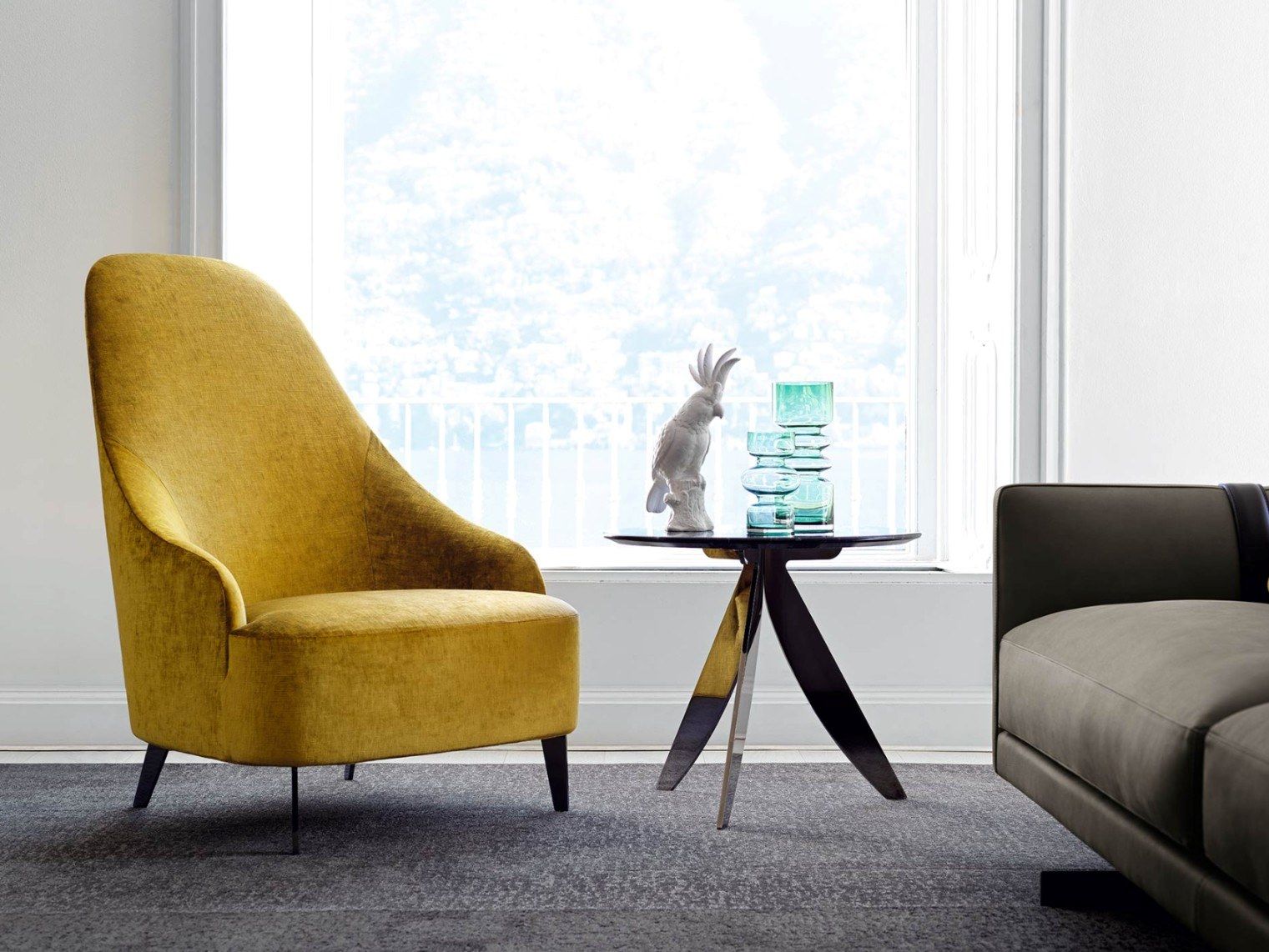 Бархатное кресло BertO VANESSA ARCH-00064865