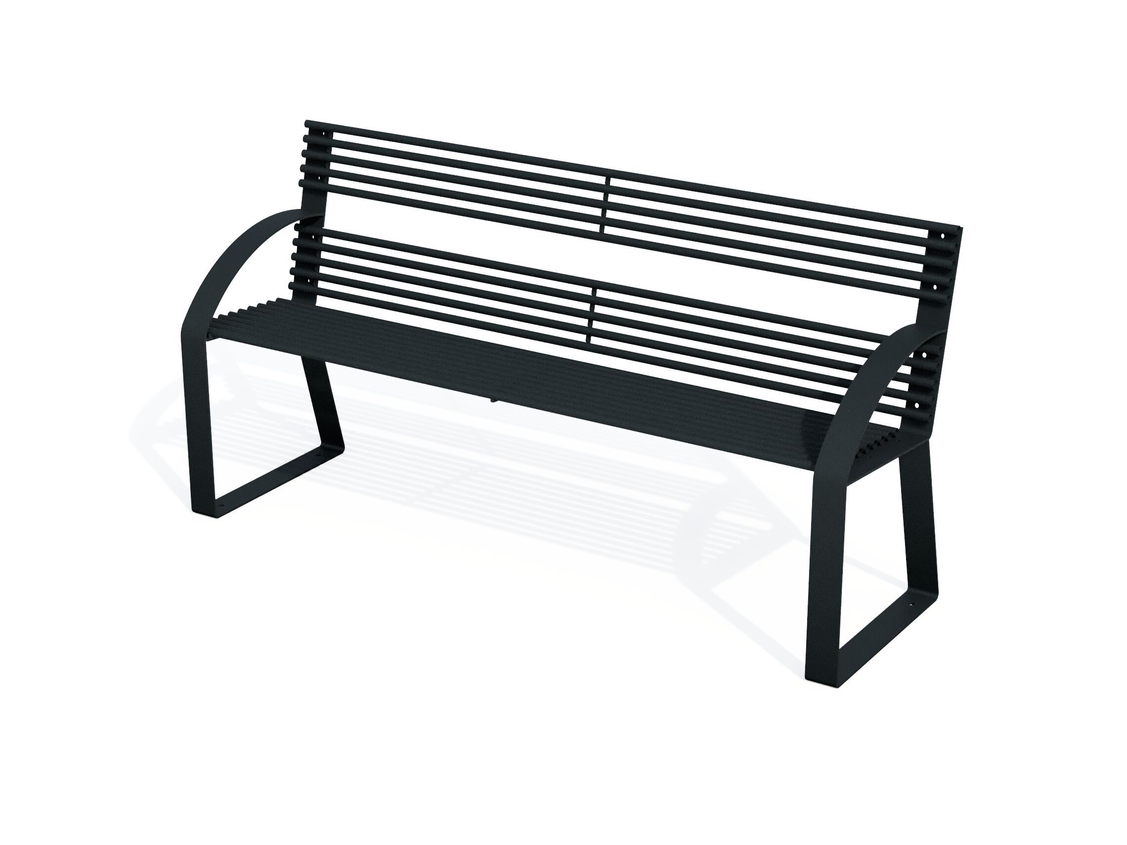 Стальная скамья со спинкой Studio Città TECNO ARCH-00139437