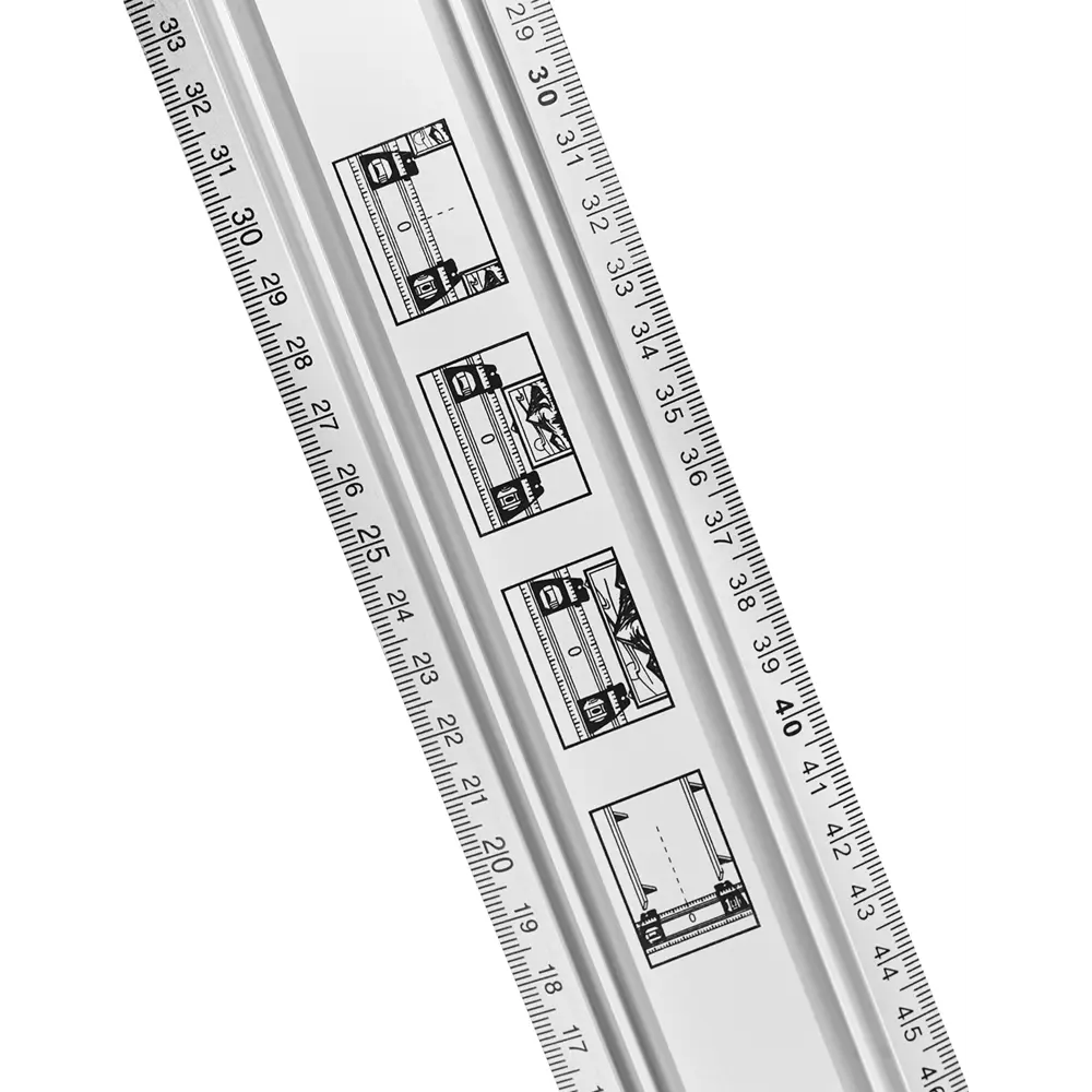 Линейка разметочная нержавеющая сталь с уровнем Vertextools 3046-19 1200 мм STLM-2102688 - Вид №2