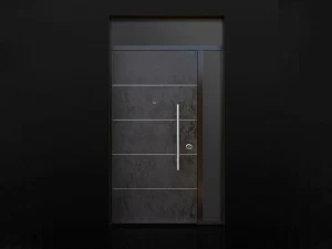 Ercole Бронированная распашная дверь из керамогранита с окнами
