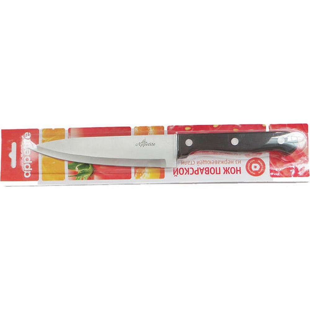 93764908 Кухонный нож Шеф FK212C-1 лезвие 15 см цвет черный STLM-0566996 APPETITE