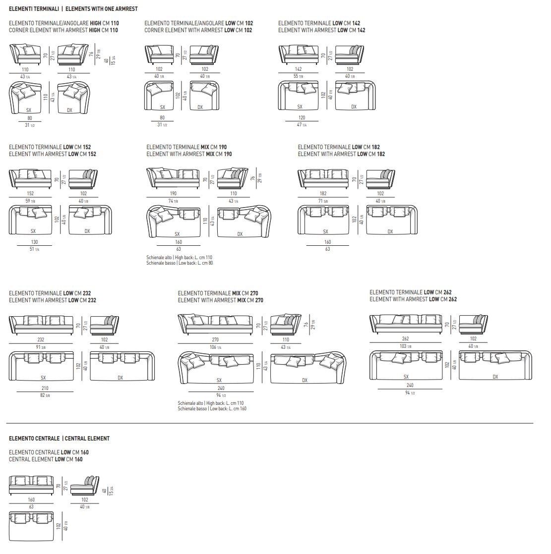 Ткань диван Minotti SEYMOUR ARCH-00040433 - Вид №12