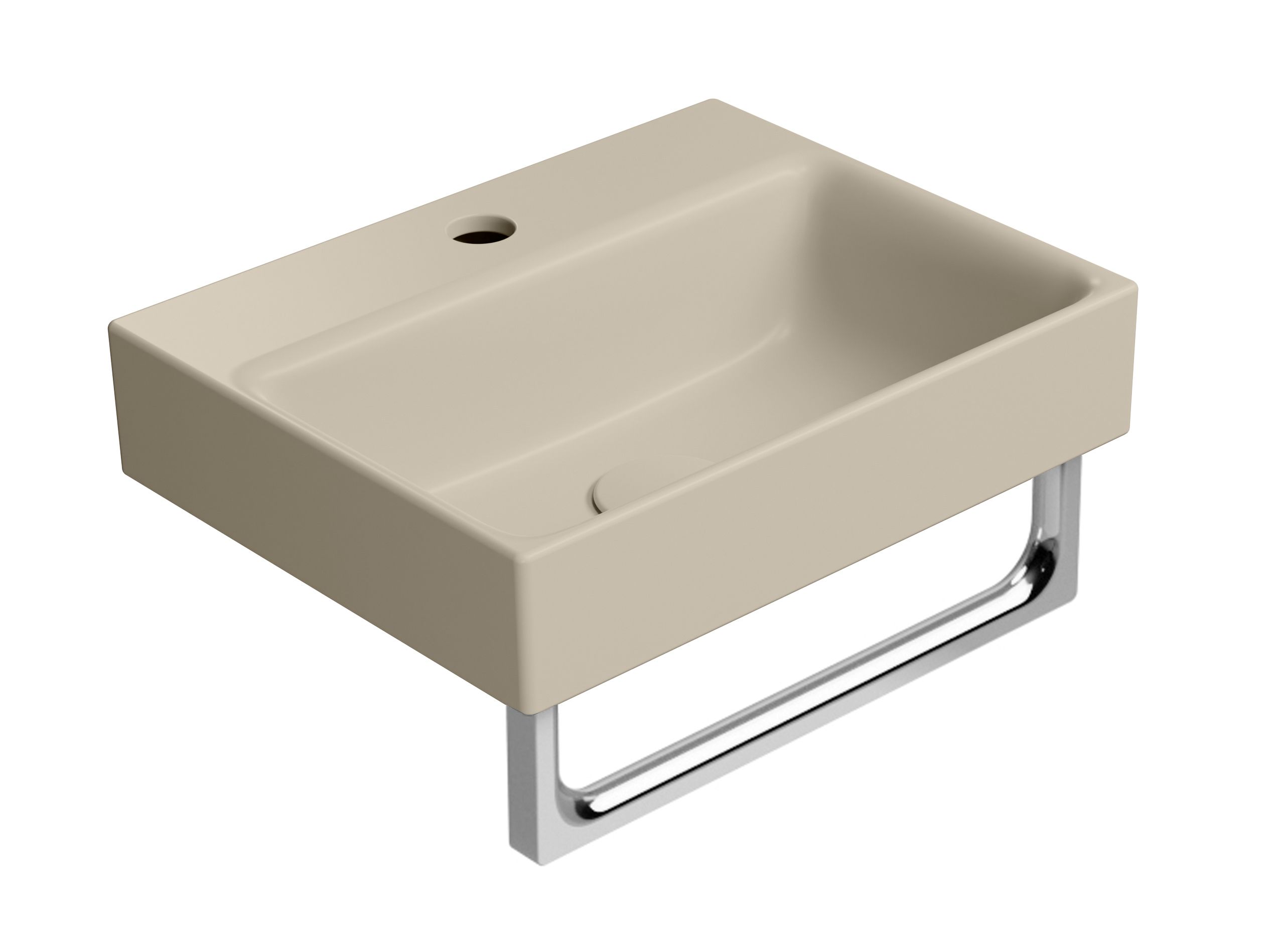 Керамическая прямоугольная подвесная встраиваемая раковина GSI ceramica Color Elements ARCH-00035552 - Вид №6