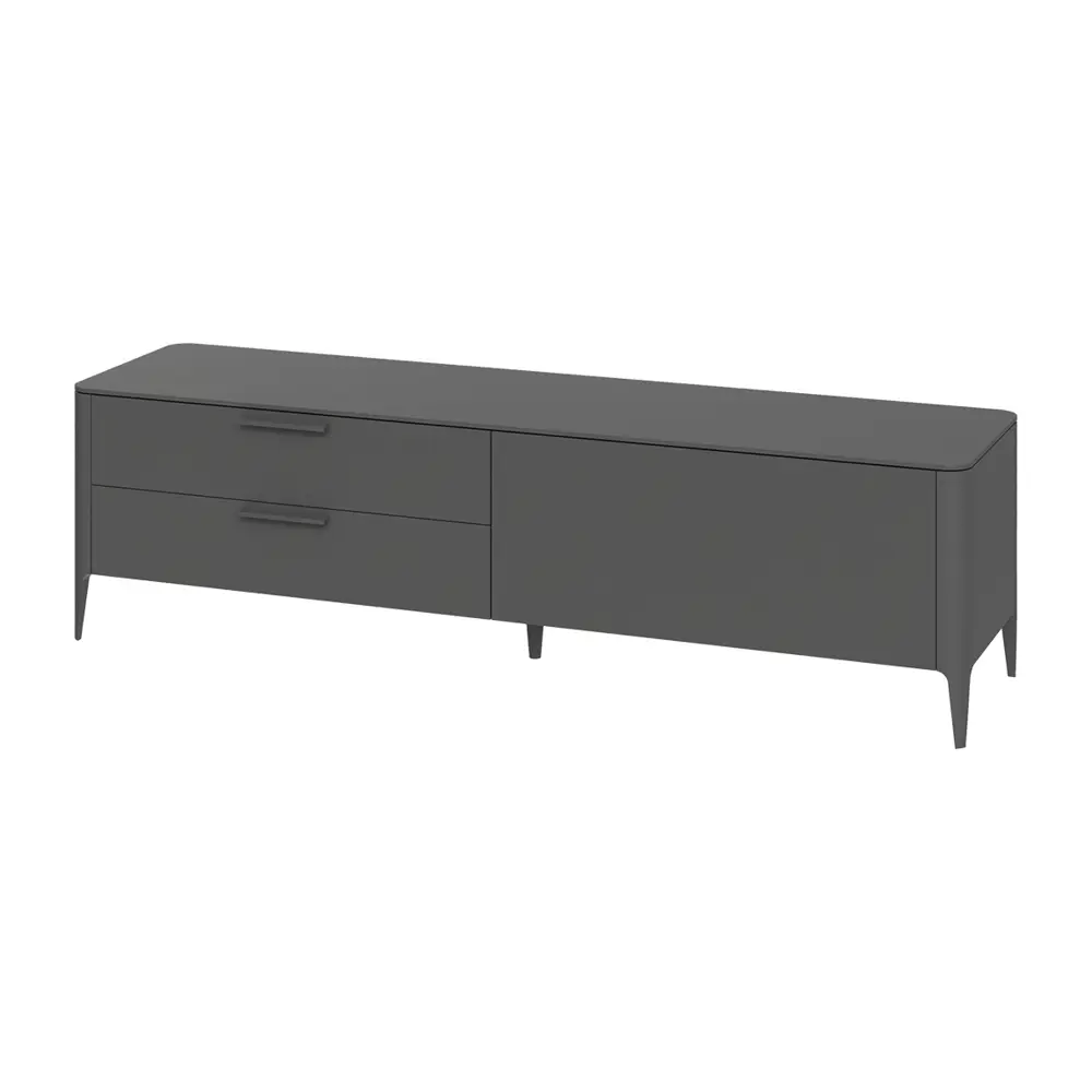 Тумба под телевизор Ellipse furniture Type 198x55x51 см МДФ цвет темно-серый