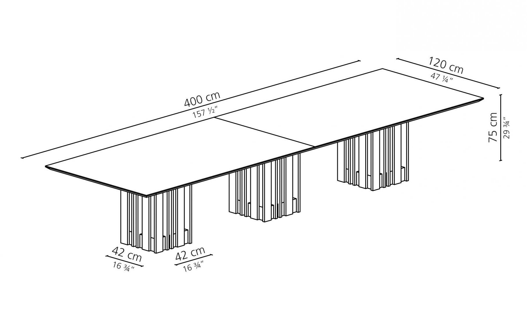Мраморный обеденный стол Casamilano EMPIRE ARCH-00026184 - Вид №4