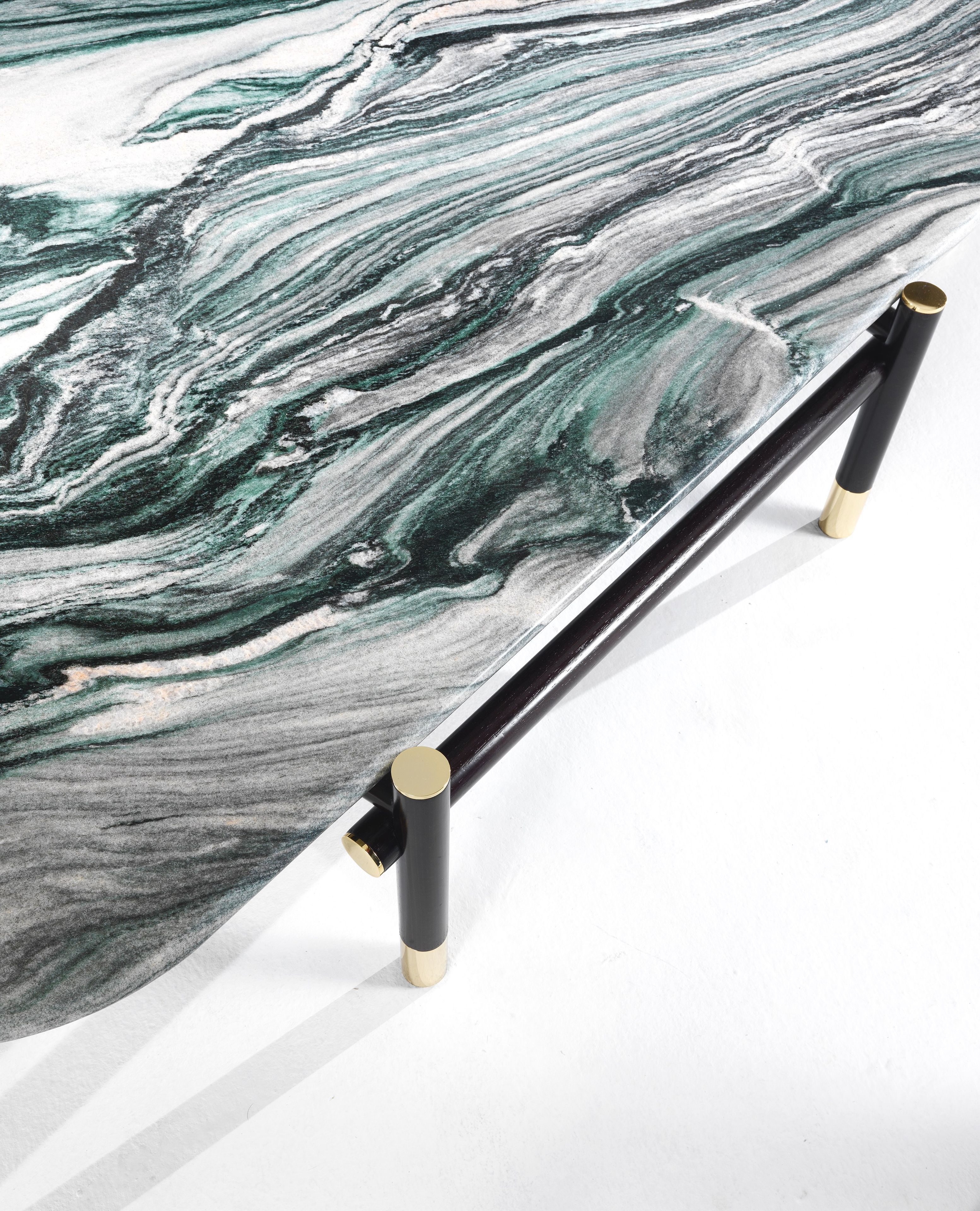 Прямоугольный журнальный столик из мрамора и дерева ETRO Home Interiors Woodstock ARCH-00098978 - Вид №4