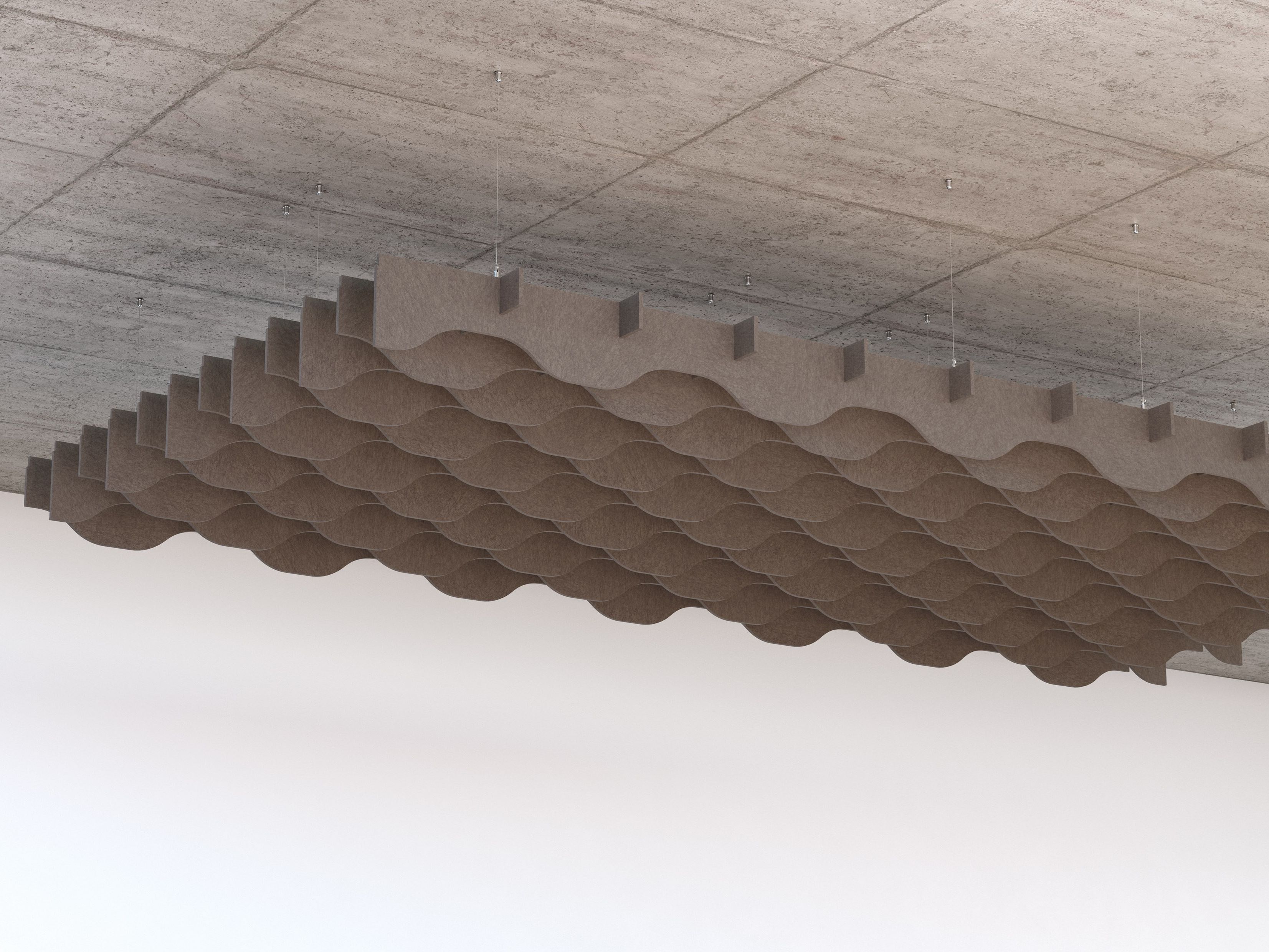 Рециркулированная ПЭТ подвесная акустическая панель Manade CANOPÉE ARCH-00071727