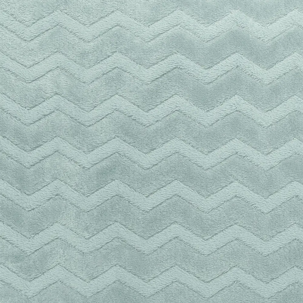 Плед Зигзаг 200x220 см фланель цвет ментол TEXREPUBLIC STLM-2143925 - Вид №3