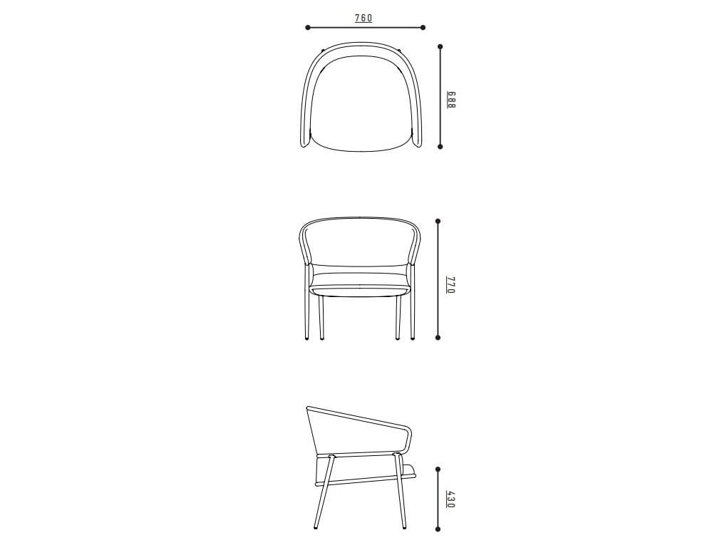 Тканевое кресло с подлокотниками SP01 Shu-Ying ARCH-00024098 - Вид №18