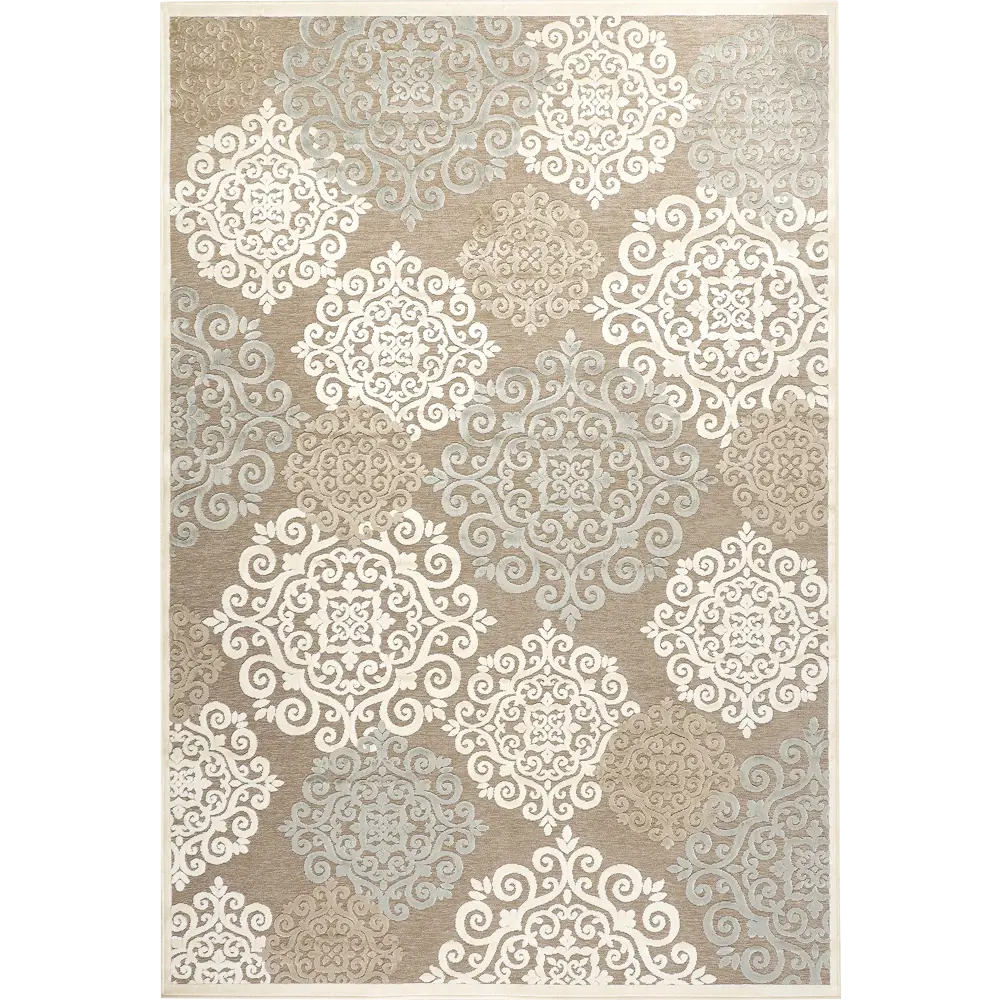 Ковер вискоза Genova 001-655590 240x340 см цвет бежевый RAGOLLE STLM-2032976