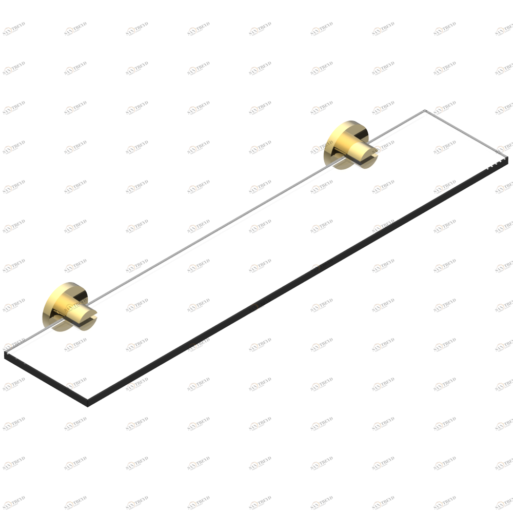 G7G-564 Полка стеклянная 60 cм с кронштейнами Thg-paris Bondi à manettes Золото G7G-564 CAT.F