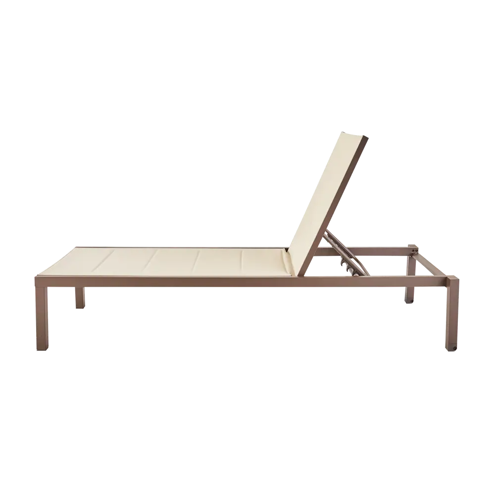 Шезлонг Naterial Aquila II 200x36x75 см алюминий/текстилен бежевый/коричневый STLM-2085430 - Вид №5