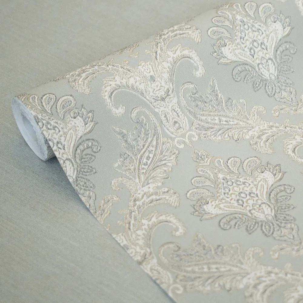 Обои флизелиновые WALL UP Dalia с оливковым орнаментом 87894122 STLM-0076050 - Вид №2