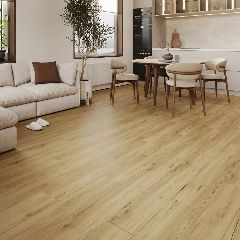 Ламинат Ultrastep Дуб Гудзон 33 класс толщина 8 мм с фаской 2.22 м² 89439108 STLM-2014268 KRONOSTEP 