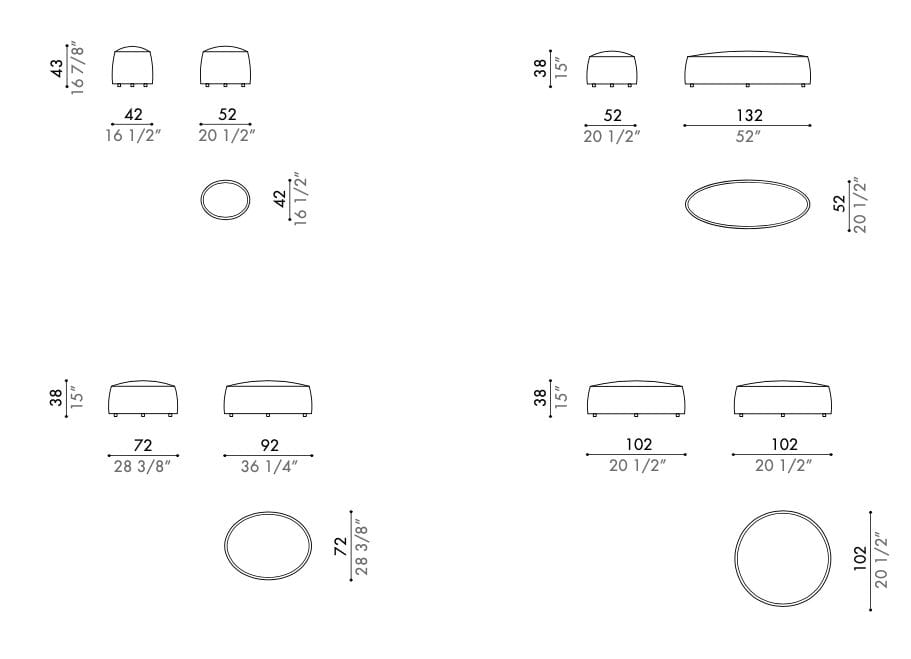 Съемный пуфик Désirée divani POND ARCH-00062323 - Вид №2