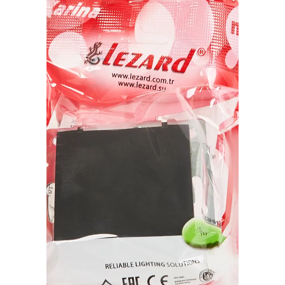 Розетка Lezard Karina с заземлением с крышкой цвет черный бархат STLM-2091419 - Вид №4