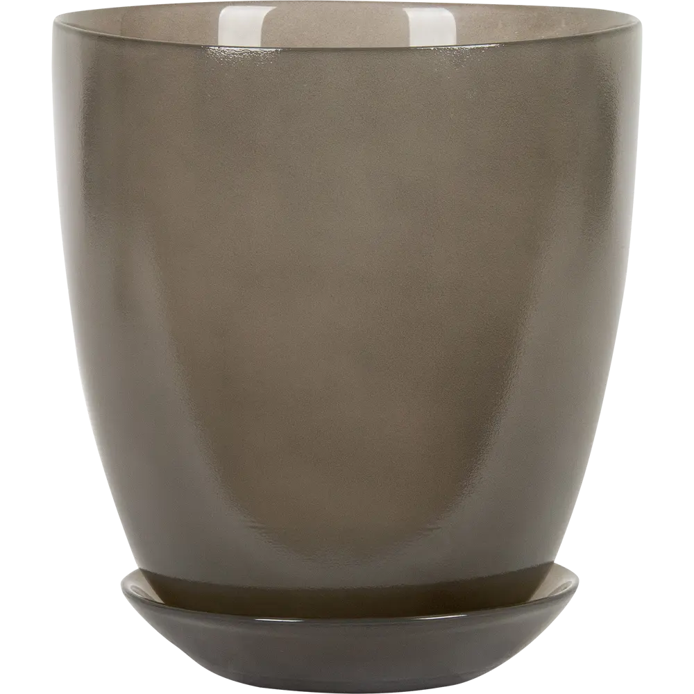 Горшок цветочный для орхидей Nina Glass ø15.8 h15.8 см v2 л стекло серый STLM-2209794