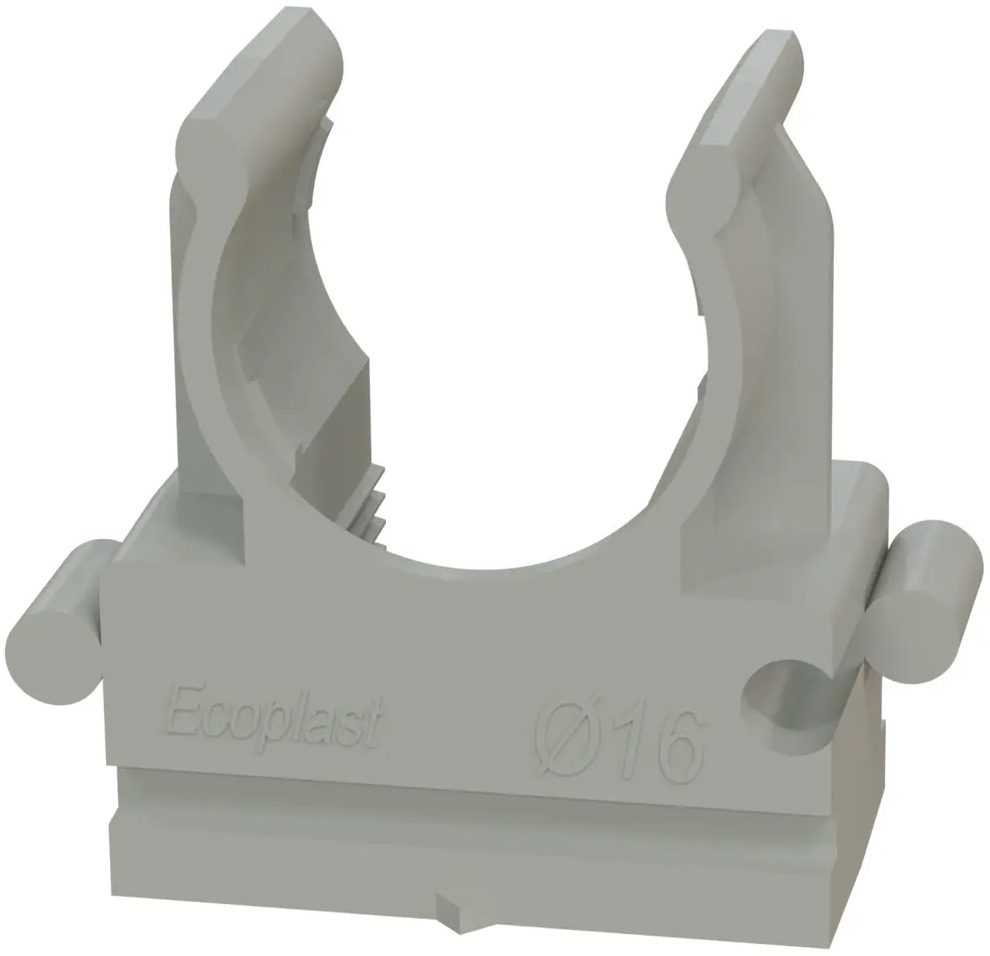 Клипса-держатель Экопласт для монтажа труб 16 мм (50 шт) 84724507