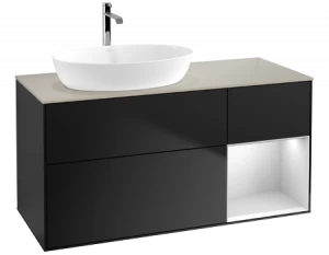 Villeroy&Boch Тумба под раковину Прямоугольная версия FA53MTPD Finion Black Matt Lacquer