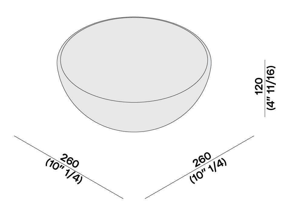 Мраморная чаша LUCE DI CARRARA BICOLORE ARCH-00063625 - Вид №6