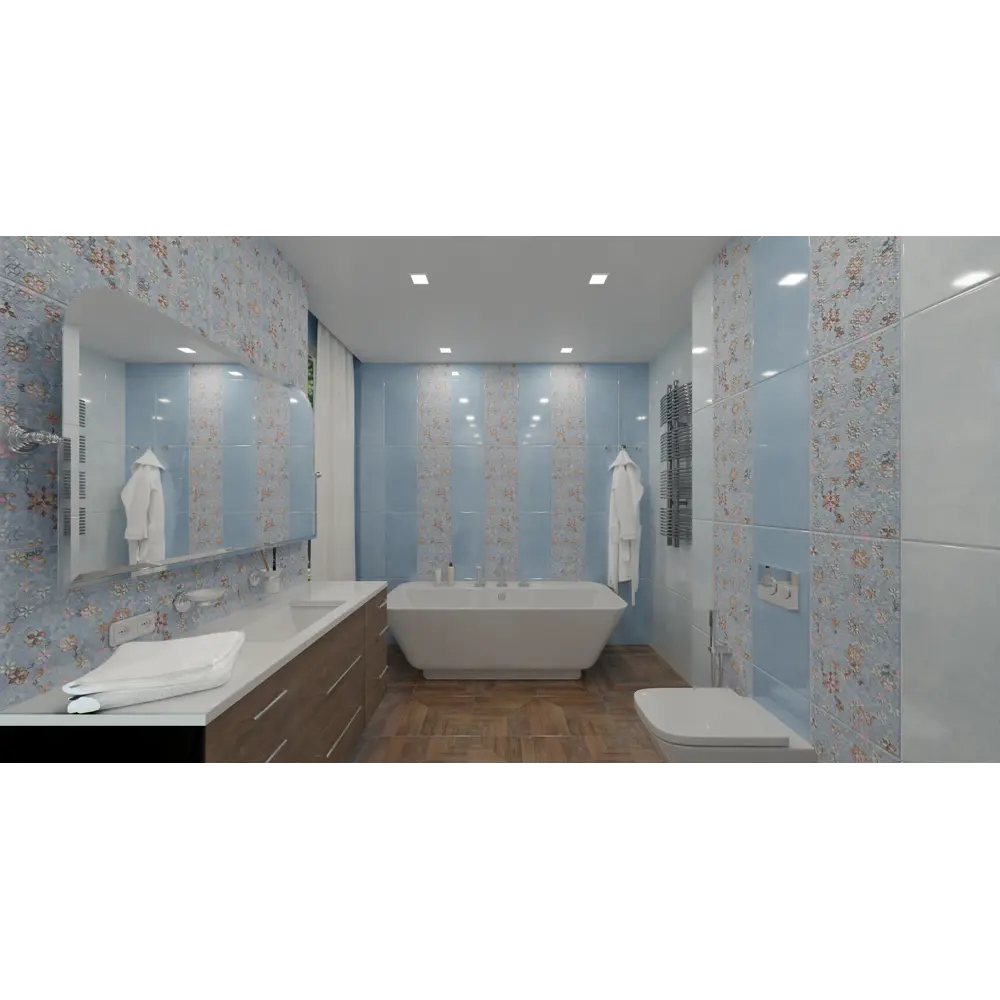 Плитка настенная Bloom Dark 30x60 см 1.62 м² цвет синий Santreyd STLM-2076411 - Вид №2