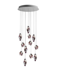 Стеклянная светодиодная люстра