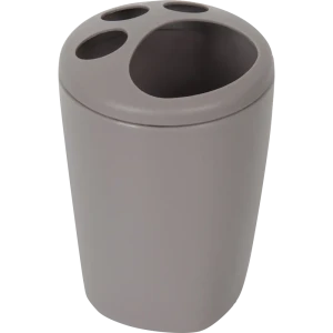 Стакан для зубных щеток Aqua с  разделителем цвет серый