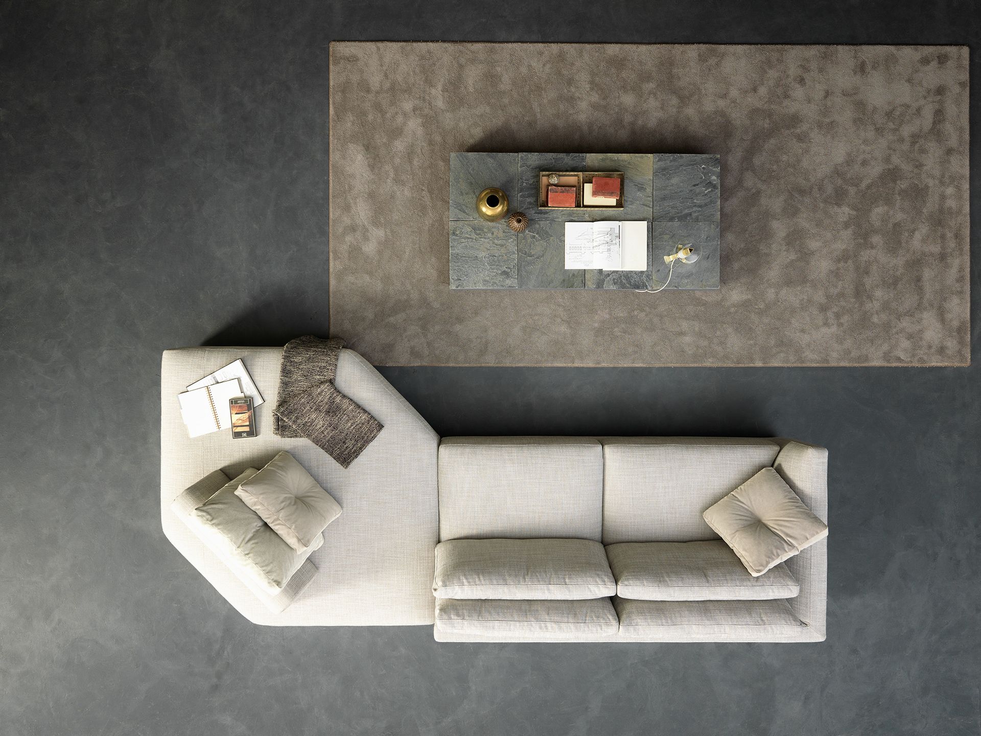 Секционный угловой диван из ткани VALENTINI Александр ARCH-00134967 - Вид №10