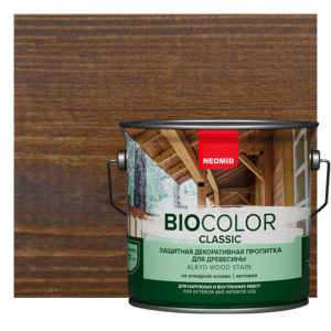 84533243 Пропитка для древесины Bio Color Classic New 2020 матовая цвет орех 2.7 л STLM-0051443 NEOMID