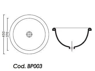 Керамическая круглая раковина для раковины BLEU PROVENCE умывальники ARCH-00056643 - Вид №2
