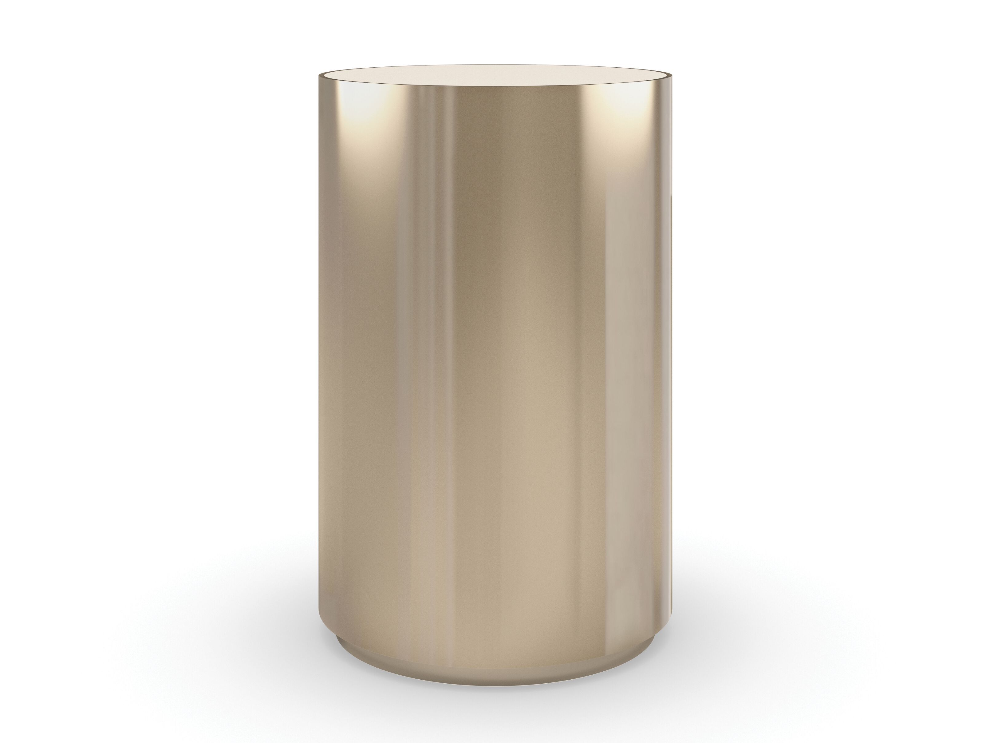 Стальной высокий круглый журнальный столик с каменной столешницей Caracole ROUND ABOUT ARCH-00079244 - Вид №5