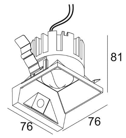 Wall washer da incasso a LED quadrato Deltalight Artuur ARCH-00109256 - Вид №4