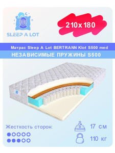 91197958 Матрас Bertrann Klot S500 med 210x180 см независимый пружинный блок STLM-0515230 SLEEP A LOT