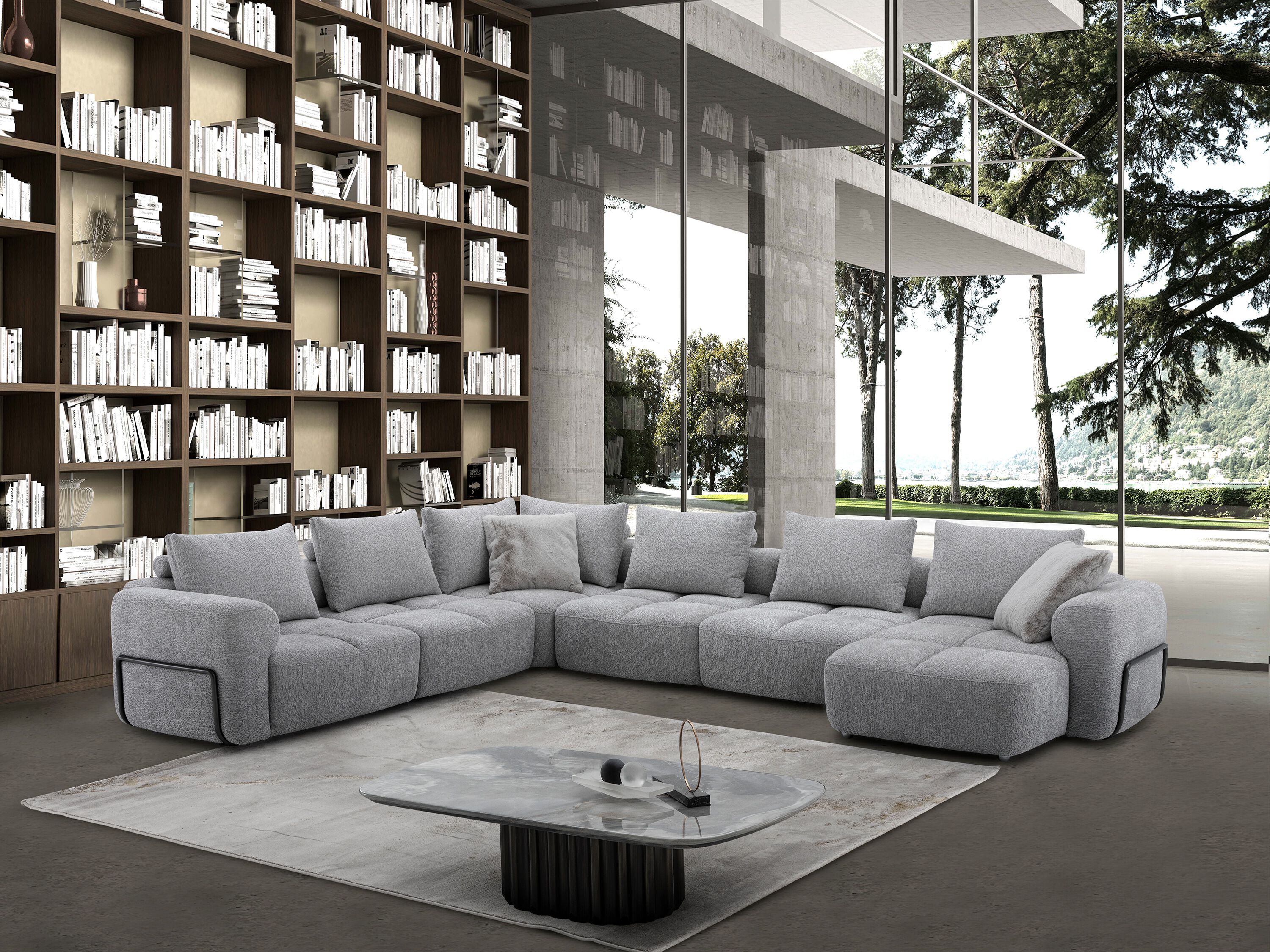 Угловой диван из ткани CAMPO DE' FIORI CDF841 ARCH-00137787 - Вид №13