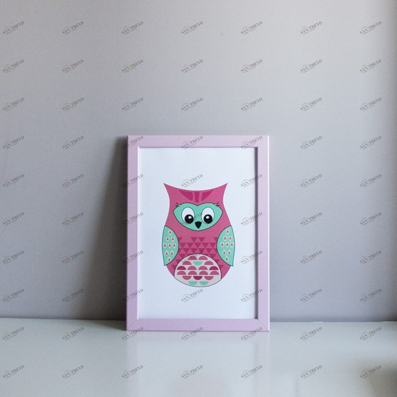 Постер Pink Owl VAMVIGVAM  282225 Розовый Santreyd 