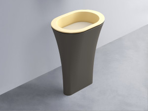 AMLA65-CN+AMPILO-LN+AMCOLO-FN Раковина Amedeo Ovale отдельностоящая cielo Enjoy + Amedeo