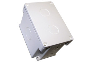 16104167 Настенная индустриальная коробка на 2 порта, влагозащищенная, LAN-MB-2OK-WP LANMASTER