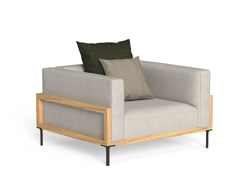 Тканевое садовое кресло Talenti CleoSoft-wood ARCH-00055241