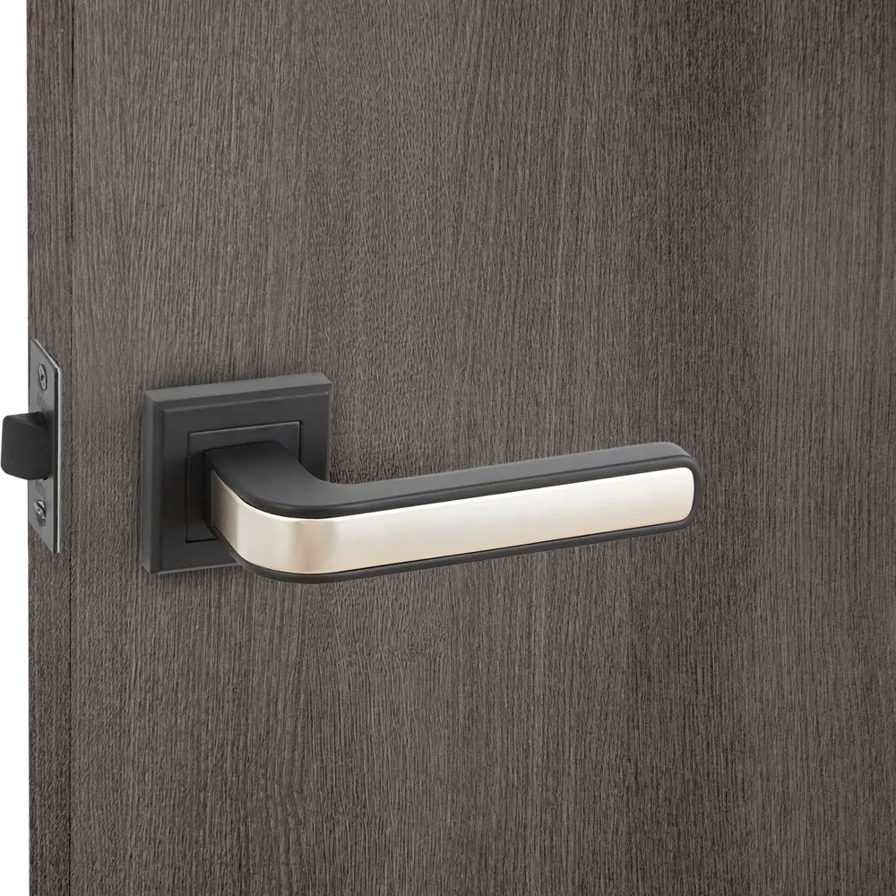 Дверные ручки Edson 360-Z01, без запирания, цвет черный STLM-2153728 - Вид №4