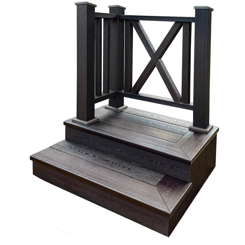 Прямой поручень T-DECKS из ДПК для террас и лестниц 88779117 STLM-1573639 - Вид №7