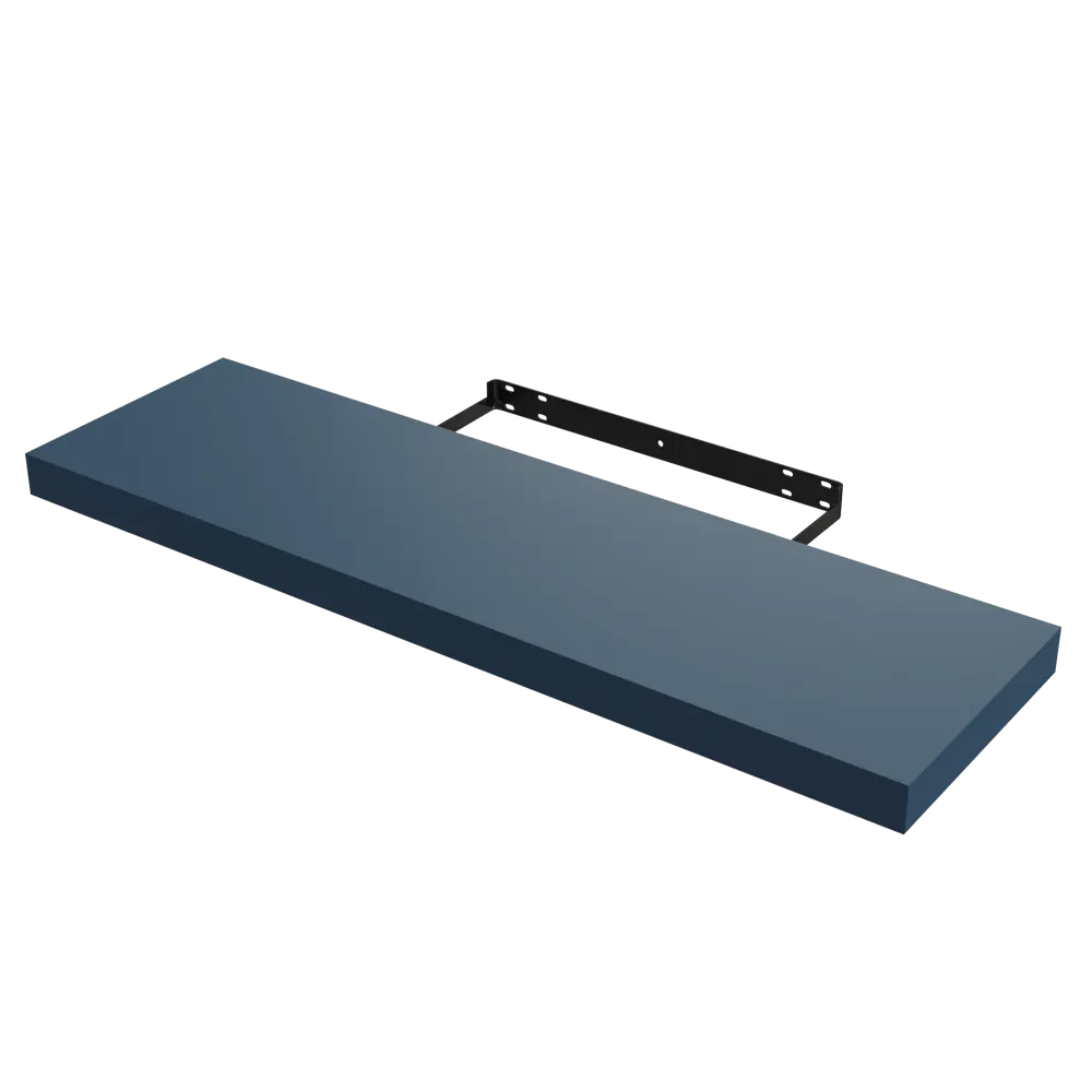 Полка настенная Spaceo Agata 80x23.5 см МДФ цвет синий STLM-2005932 - Вид №1