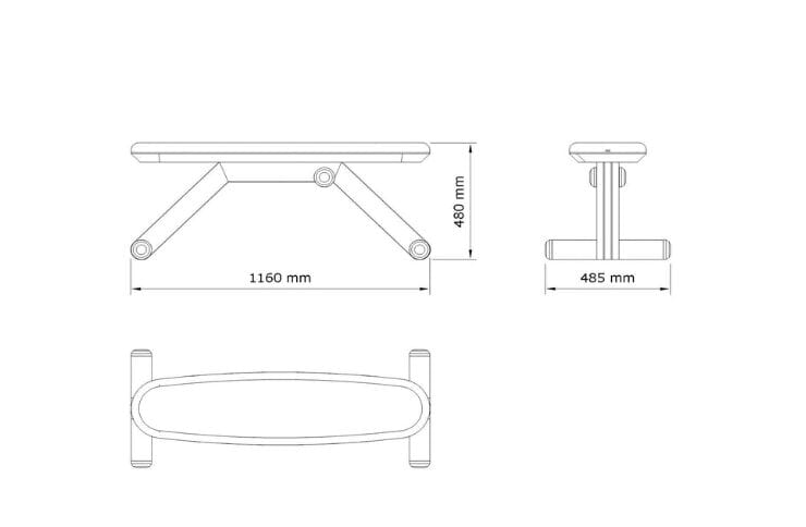 Скамья для пресса из грецкого ореха и кожи PENT BANKA BASIC ARCH-00044877 - Вид №4