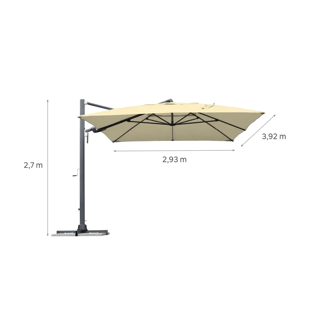 NATERIAL Sombra - Пляжный зонт с боковой стойкой 392×293 см 83719280 STLM-0043739 - Вид №8