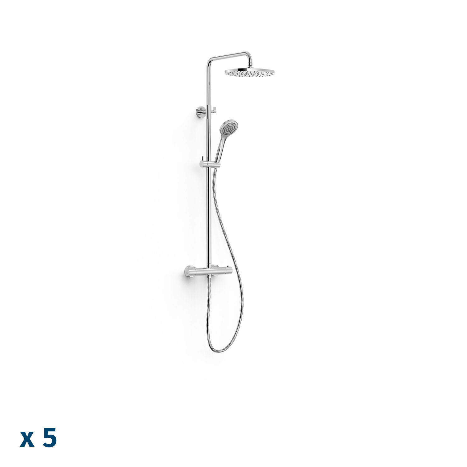 BASE PLUS 2-полосный настенный термостатический смеситель для душа с набором кранов-21639521P TRES