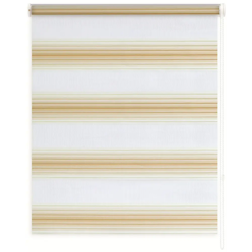 Штора рулонная день-ночь Palermo 100x160 см бежевая MIAMOZA Д/н Palermo STLM-2108340