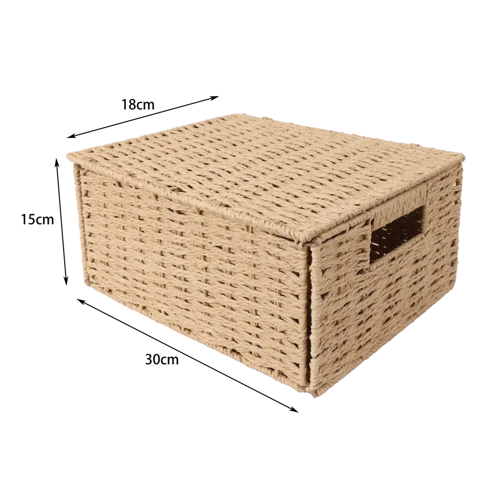 Корзина Konsensa 18x15x30 см бумага цвет бежевый 89439472 STLM-2169875 