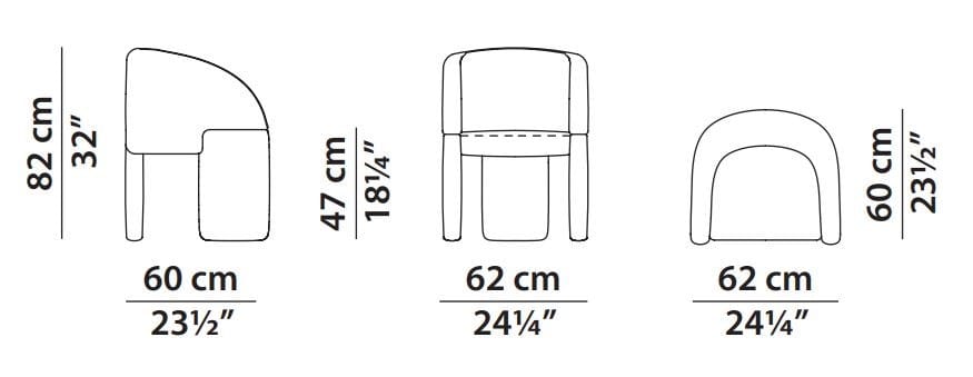 Кресло из натуральной овчины Baxter Lazybones ARCH-00069354 - Вид №3